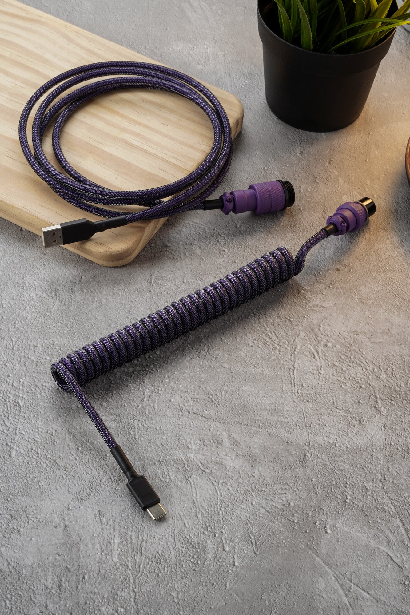 Purple Carbon X cables
