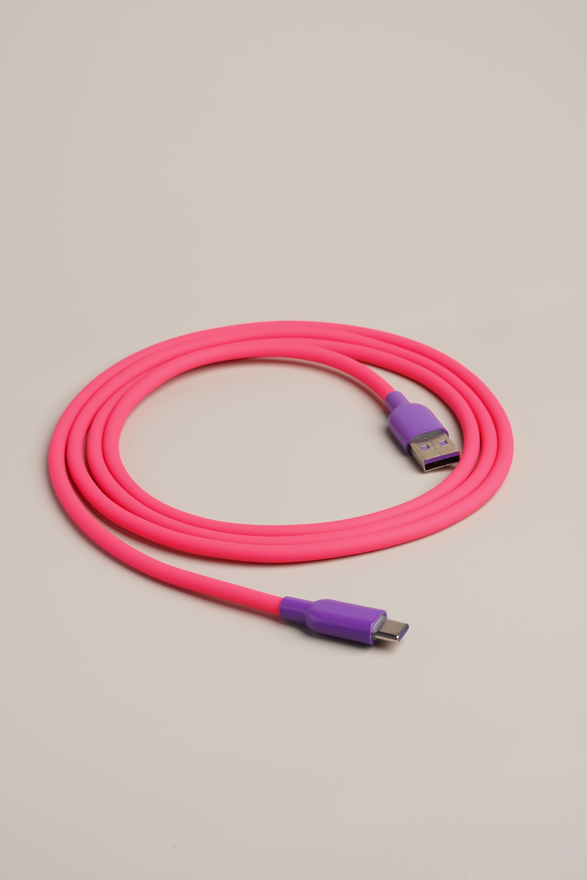 Neon Pink Charger Cable
